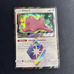 Pokemon TCG Lost Thunder-Ditto Prism Star 154/214 MP - Image 1
