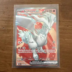 Reshiram ex 158/086 Sv: White Flare Ultra Rare Full Art Holo English 230 HP - Image 1