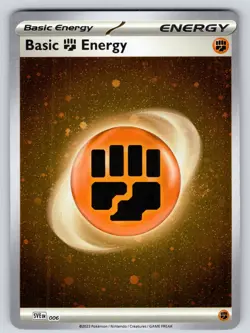 Basic Fighting Energy Cosmos Holo 006 SVE: Scarlet & Violet Energies NM Pokemon - Image 1