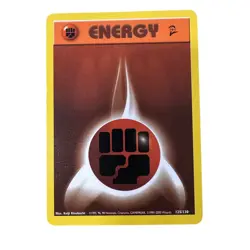 Fighting Energy Pokemon Card - 125/130 - Vintage 1999-2000 Wizards - Image 1