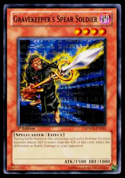 Structure Deck: Marik #SDMA-EN010 Gravekeeper's Spear Soldier - Image 1