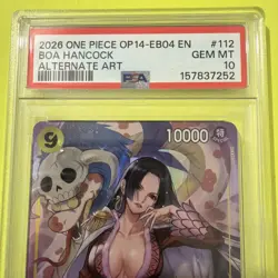 2025 One Piece OP14 JP Boa Hancock Alt. Art PSA 10 - Image 2