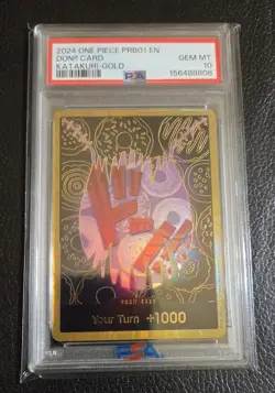 PSA 10 KATAKURI GOLD DON!! EN - PRB01 Premium Booster - One Piece - Image 1