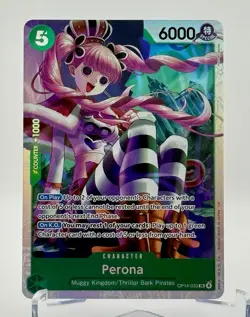 Perona OP14-033 SR ONE PIECE Tcg NM Green - Image 1