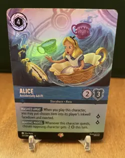 Disney Lorcana Alice - Accidentally Adrift 217/204 Epic Fabled - Image 1
