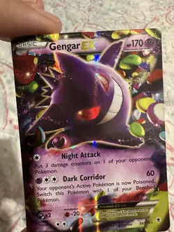 Pokemon Gengar EX TCG Card Phantom Forces Ultra Rare Holo, 34/119 NM - Image 1