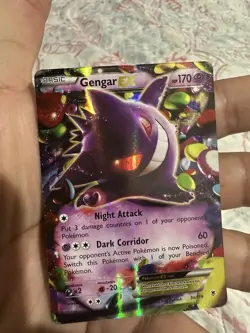 Pokemon Gengar EX TCG Card Phantom Forces Ultra Rare Holo, 34/119 NM - Image 2