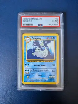 Pokemon TCG Dewgong 25/102 Base Set Unlimited WOTC Vintage Card PSA 6 - Image 1