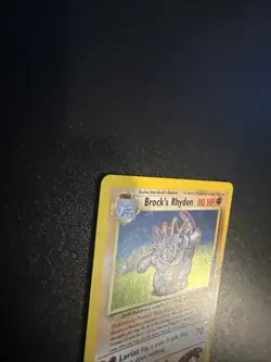Brock’s Rhydon 2/132 Gym Heroes Holo Rare Vintage Pokemon Card - LP/NM Nintendo - Image 2