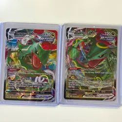 Pokemon TCG Rayquaza VMAX 101 and 102 Evolving Skies Holo English 2 Cards - Image 1