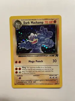 Pokemon Dark Machamp Holo Rare TCG Card 10/82 Unlimited LP - Image 1