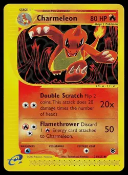 Pokemon Card - Charmeleon Expedition Base Set 73/165 Uncommon - Image 1