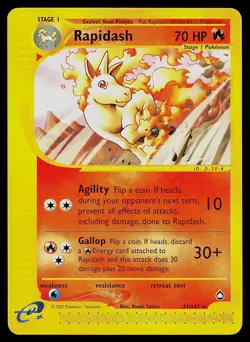 Pokemon Card - Rapidash Aquapolis 31 Rare - Image 1