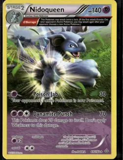 Nidoqueen Omega Rare XY Primal Clash 69/160 Psychic Pokemon Card - Image 1