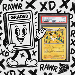2013 POKEMON BW PROMO BW91 JOLTEON-HOLO SYLVEON COLLECTION PSA 7 Graded Card - Image 1