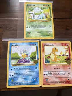 Pokemon TCG Jumbo Card Set – Bulbasaur, Squirtle, Charmander 25th Anniversary NM - Image 1