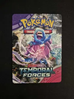 Pokemon TCG Temporal Forces Game Tip Pre release Kit Card Walking Wake - Image 1