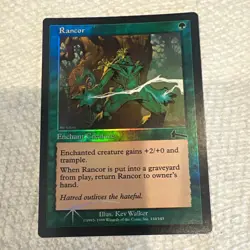 Wizards of the Coast Magic: The Gathering Rancor Urza's Legacy Foil English #110 - Image 1