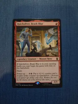 Quicksilver, Brash Blur 148 Rare Marvel Super Heroes Magic: The Gathering NM - Image 1