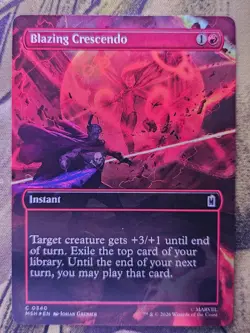 Blazing Crescendo (Borderless) 340 Marvel Super Heroes Magic: Gathering Foil NM - Image 1