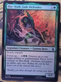 She-Hulk, Jade Defender 188 Marvel Super Heroes Magic: The Gathering Foil NM - Image 1