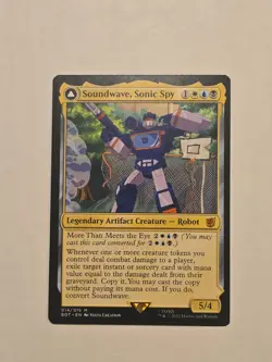 MTG Soundwave, Sonic Spy Soundwave, Superior Captain Transformers 014/015 NM - Image 1