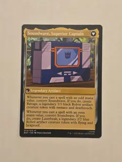 MTG Soundwave, Sonic Spy Soundwave, Superior Captain Transformers 014/015 NM - Image 2