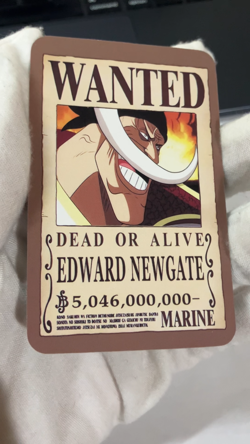 Edward Newgate One Piece Wanted Set ACG Holo Anime Card Dead or Alive - Image 2