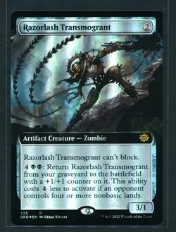 Razorslash Transmogrant Extended Foil MTG Magic 2022 The Brothers' War - NM/M - Image 1