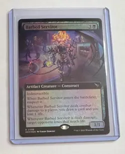 BARBED SERVITOR (EXTENDED ART) 398 MURDERS AT KARLOV MANOR MTG RARE FOIL NM/M - Image 1