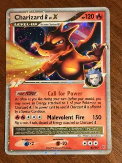Pokemon Charizard G LV.X Holo Ultra Rare LP Vintage Card 143/147 Supreme Victors - Image 1