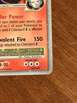 Pokemon Charizard G LV.X Holo Ultra Rare LP Vintage Card 143/147 Supreme Victors - Image 2