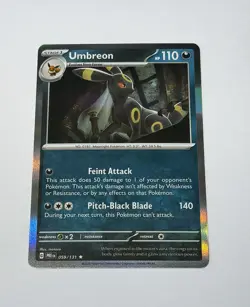 Umbreon 059/131 Prismatic Evolutions Holo Pokemon Card TCG Scarlet & Violet Rare - Image 1