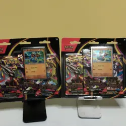 Pokemon TCG Mega Evolution Pitch Black 3 Booster Packs (Lot 2) Binacle Promo - Image 1