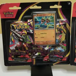 Pokemon TCG Mega Evolution Pitch Black 3 Booster Packs (Lot 2) Binacle Promo - Image 2