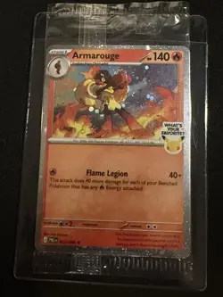 Armarouge 30th Anniversary Stamp Pokemon Promo Pitch Black Holo Best Buy 012/084 - Image 1