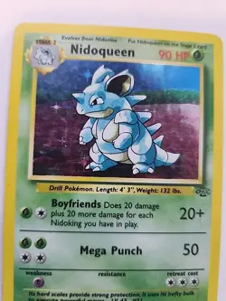 Nidoqueen Holo Jungle Pokemon Card Base WOTC - Image 3