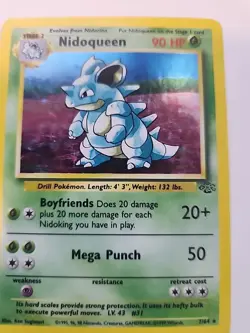 Nidoqueen Holo Jungle Pokemon Card Base WOTC - Image 4