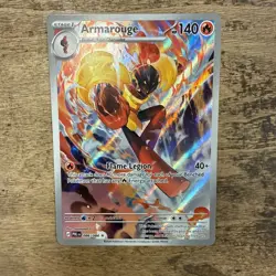 Pokemon TCG Armarouge 086/084 PBL EN Full Art Holo Illustration Rare English - Image 1