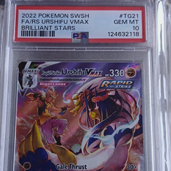 Pokemon TCG 2022 Brilliant Stars Rapid Strike Urshifu VMAX Holo PSA 10 TG21 - Image 1