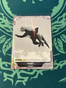 Varan P 069+ Foil Godzilla Card Game 1st Edition Rare Parallel Battle - Image 1