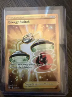 Energy Switch 212/195 Secret Rare Silver Tempest Pokemon Holo Near Mint - Image 1