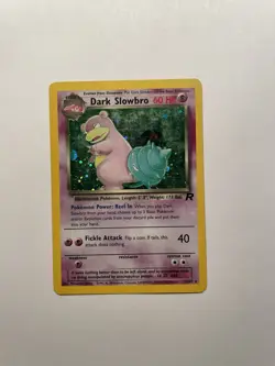 Pokemon TCG Dark Slowbro 12/82 Team Rocket Holo Rare LP - Image 1