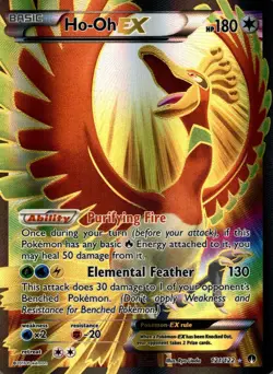 Ho-Oh EX 121/122 Ultra Rare BREAKpoint Pokemon Holo Near Mint - Image 1