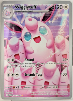 Pokemon Mega Evolution Phantasmal Flames Wigglytuff 105 Illustration Rare NM - Image 1