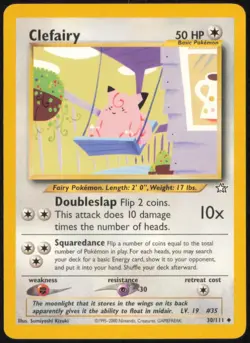CLEFAIRY 30/111 UNCOMMON NEO GENESIS POKEMON UNLIMITED NEAR MINT - Image 1