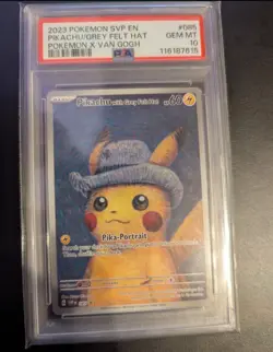 2023 Pokemon Van Gogh Pikachu With Grey Felt Hat Sealed Pokemon PSA 10 - Image 1