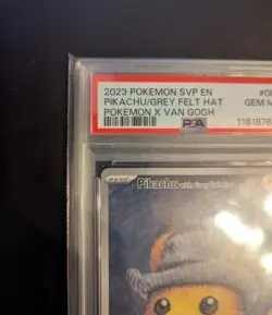 2023 Pokemon Van Gogh Pikachu With Grey Felt Hat Sealed Pokemon PSA 10 - Image 5