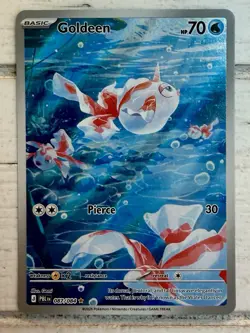 Pokemon Goldeen 087/084 Pitch Black Illustration Rare Full Art Holo NM/MINT!! - Image 1