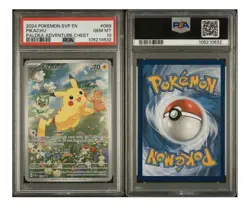 2024 POKEMON SVP PALDEA ADVENTURE CHEST PALDEA ADVENTURE CHEST PIKACHU PSA 10 - Image 2
